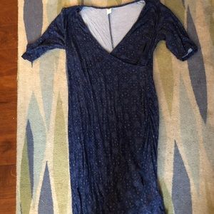 Maternity wrap dress